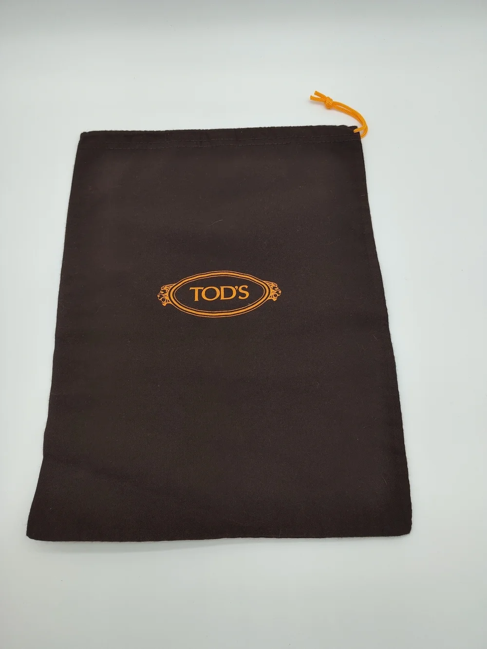 TOD'S Dust Bag 15x11.5 Brown Drawstring Storage Shoe Travel Organizer Pouch EUC